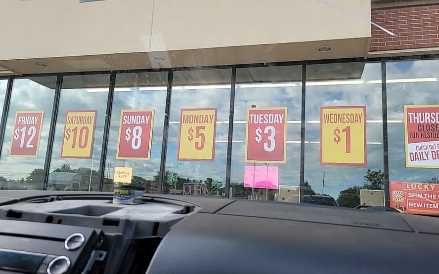 Lucky Bins storefront