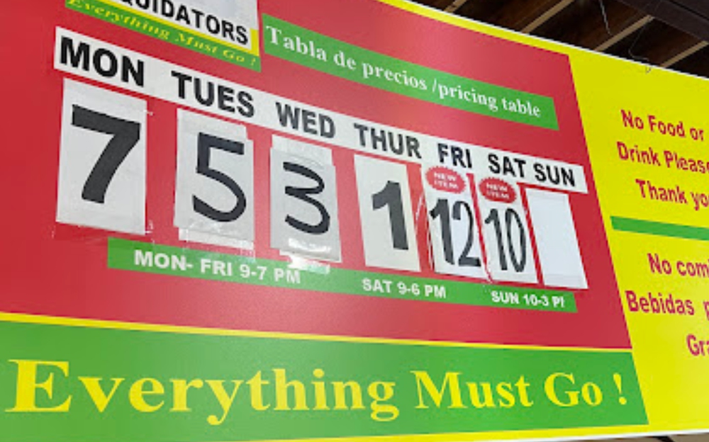 Bin and liquidation store G.A.U. LIQUIDATORS Salisbury | 3001 S Main St STE 1001, Salisbury, North Carolina